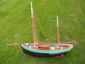 Maquette de bateau de charge : dundee caboteur