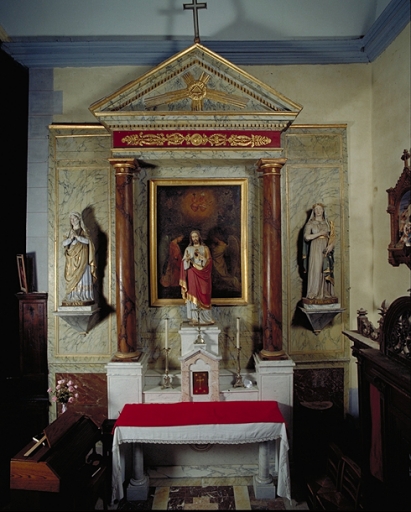 Retable de l'autel secondaire sud