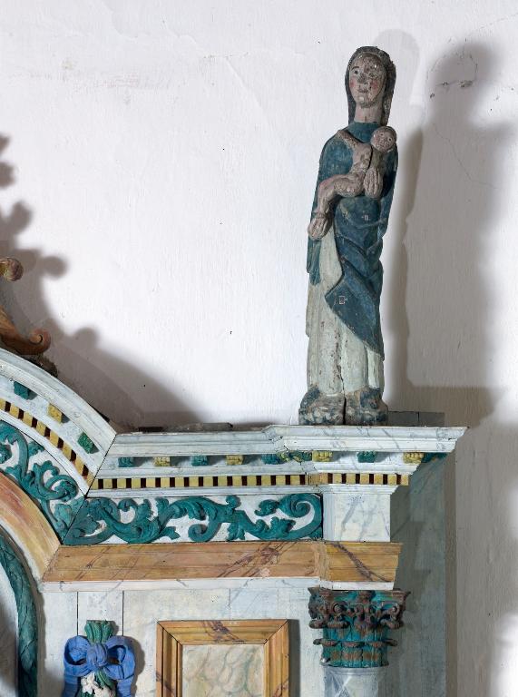 Statue 2 : Vierge à l'Enfant, chapelle Saint-Mathurin (Saint-Martin-sur-Oust)