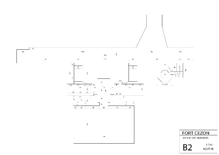 Abri pour un groupe (type 621) (A 36 / 9), à l'extérieur du fort au nord-ouest, Ile Cézon (Landéda)