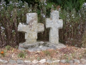 Ensemble de deux croix de chemin, près de Boullai, route de Bubry (Baud)