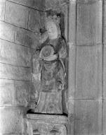 Statue : sainte Catherine d'Alexandrie, église paroissiale Saint-Fiacre (Guengat)