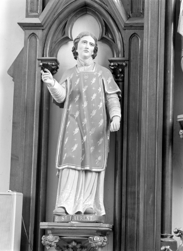 Statue : Saint Laurent (Marcillé-Raoul)