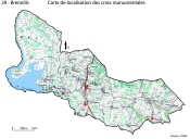 Les croix monumentales de la commune de Brennilis