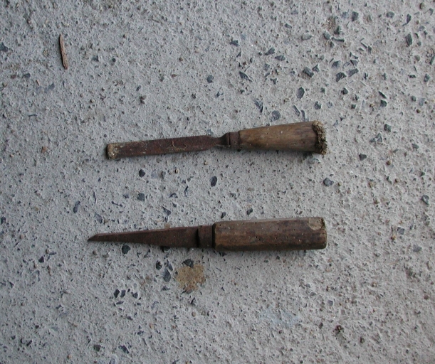 Outil de charpentier : ciseaux à bois