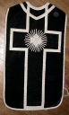 Ornement noir 1 : chasuble et voile de calice