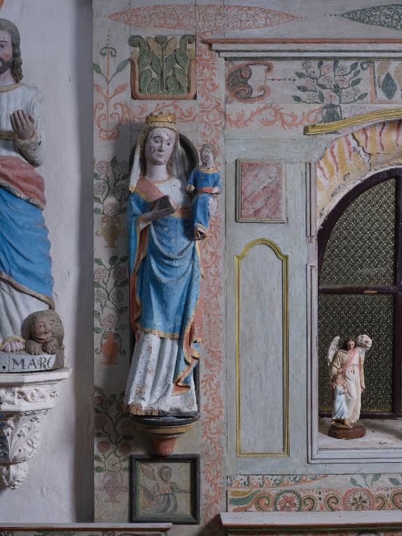 Statue : Vierge à l'Enfant, chapelle Notre-Dame de Cartudo (Pluherlin)