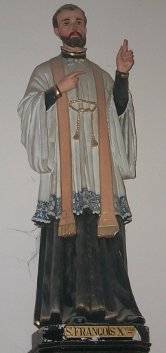 Statue (petite nature) : saint François-Xavier
