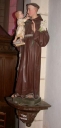 Statue sur socle : Saint Antoine et l'Enfant