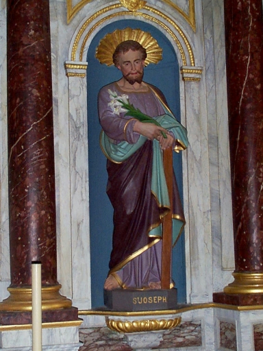 Statue (petite nature) : saint Joseph
