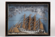 Maquette de bateaux à usage d'ex-voto (diorama)