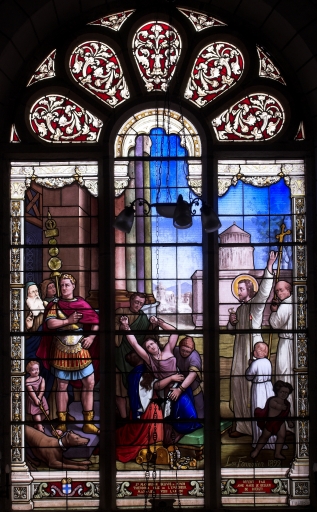 Ensemble de sept verrières