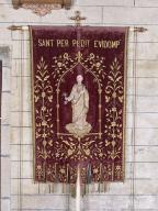 Bannière de procession de saint Pierre, église Saint-Pierre (Spézet)