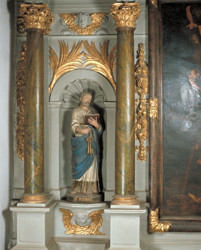 Statue : saint Pierre (Guipry fusionnée en Guipry-Messac en 2016)