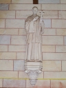 Statue : saint Louis-Marie de Montfort ; culot (Campel fusionnée en Val d'Anast en 2017)
