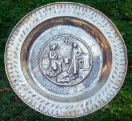 Plat de quête : Annonciation, église de la Sainte-Trinité (Quimper, anciennement commune de Kerfeunteun)