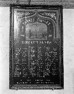 Tableau commémoratif des morts des morts de la guerre 1914-1918, église paroissiale Sainte-Édiltrude (Tréflez)