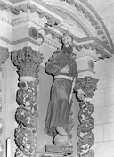 Statue (grandeur nature, d'applique) : saint François d'Assise