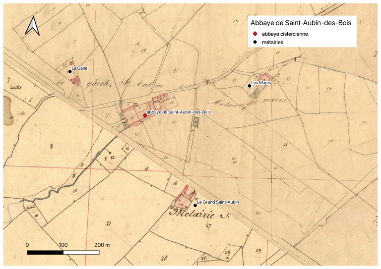 Abbaye, Saint-Aubin-des-Bois (Plédéliac)