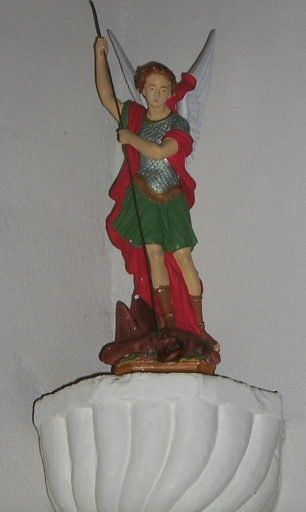 Statuette : saint Michel, le Port (Guipry fusionnée en Guipry-Messac en 2016)