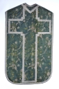 Ornement vert : chasuble, étole, voile de calice