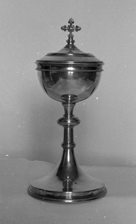 Ciboire 3, église paroissiale Saint-André (Le Roc-Saint-André fusionnée en Val d'Oust en 2016)