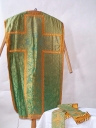 Ornement vert 4 : chasuble, étole, manipule (Campel fusionnée en Val d'Anast en 2017)