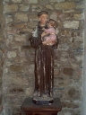 Statue, socle (petite nature) : saint Antoine de Padoue