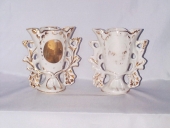 Ensemble de 2 vases d'autel
