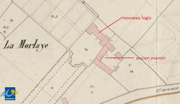 Manoir puis château, la Morlaye (Missiriac)