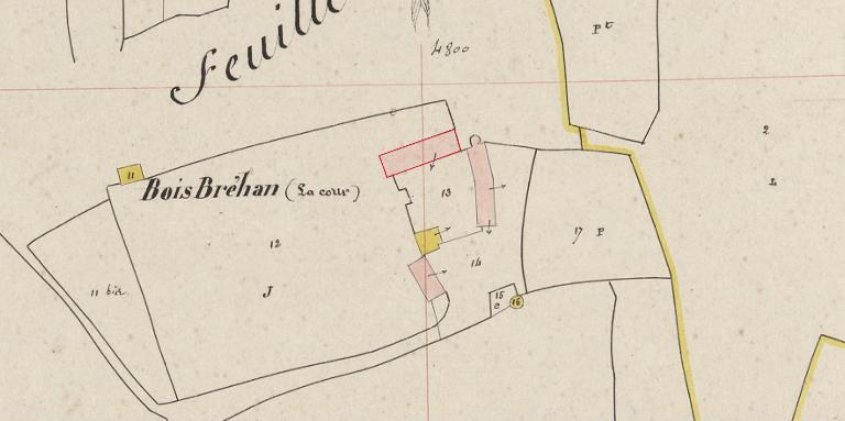 Ancien manoir, la Cour de Bois Bréhan (Pluherlin)