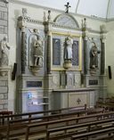 Ensemble de l'autel secondaire sud : autel, retable, tabernacle, église Notre-Dame (Missiriac)