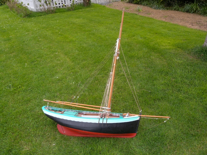 Maquette de bateau de charge : gabarre du Trieux