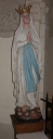 Statue couronnée sur socle : Vierge, dite Notre-Dame de Lourdes