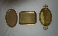 Ensemble de 3 plateaux de communion