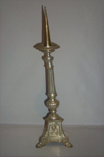 Paire 2 de chandeliers d'autel