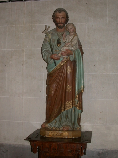 Statue : Saint Joseph et l'Enfant