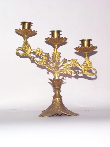 Paire 1 de chandeliers d'autel