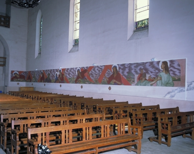 Peinture monumentale : le chemin de croix, église paroissiale Saint-Clément (La Richardais)