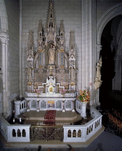 Ensemble de l'autel de saint Joseph : autel, retable