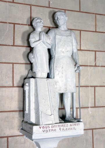 Statue : Saint Joseph et l'Enfant