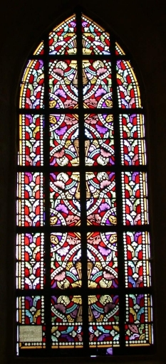 Ensemble des 7 verrières décoratives des baie 0 à 6