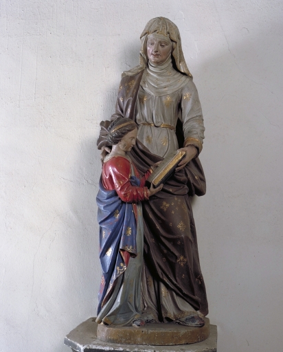Statue sur culot : Education de la Vierge