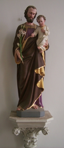Statue : saint Joseph et l'Enfant
