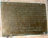 Plaque commémorative de fondation de la confrérie du Saint Sacrement