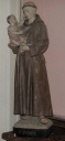 Statue sur socle : saint Antoine de Padoue