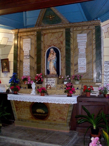 Ensemble du maître-autel (autel, 2 gradins, retable)