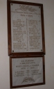 Tableau commémoratif des morts des deux premières guerres mondiales
