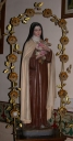 Statue sur socle : sainte Thérèse de l'Enfant-Jésus