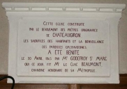 Paire de plaques commémoratives